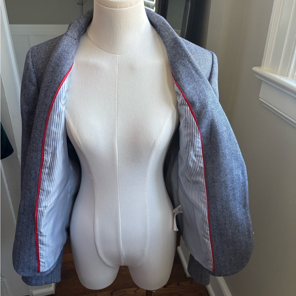 J. Crew Blue Blazer with Gold Buttons - Picture 3 of 6